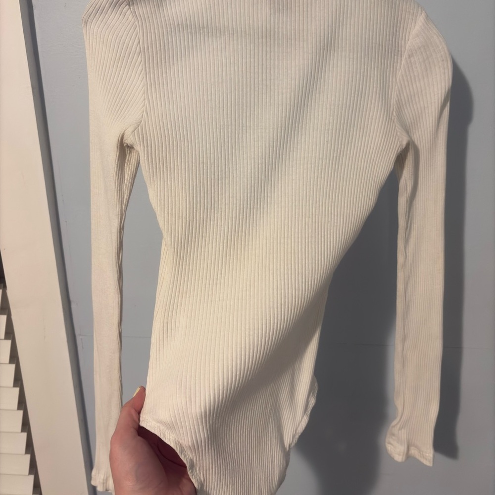 Princess Polly Ivory Ribbed Top - Picture 10 of 11